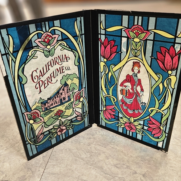 Vintage 1976 California Perfume Company Stained Glass Advertising Panels, Victor - Picture 8 of 10